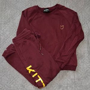 Kittenish Sweatshirt and Pant Set